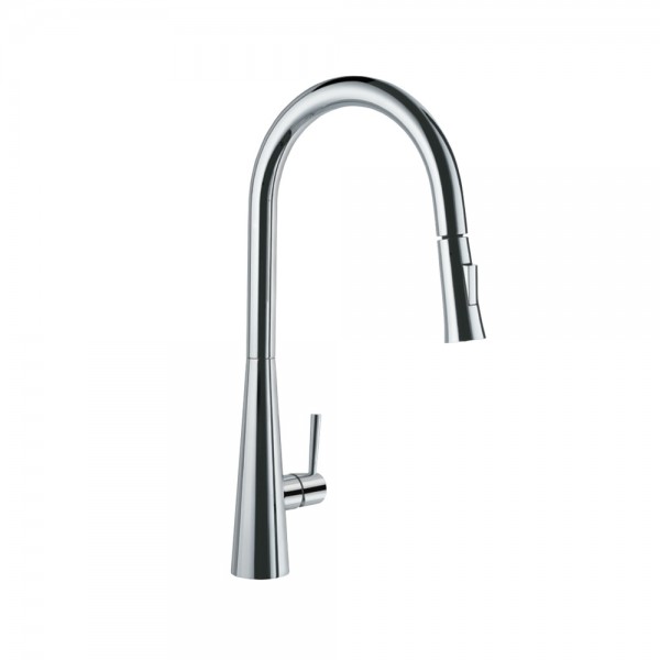 FLO2 Single Lever Pulldown Conical Sink Mixer