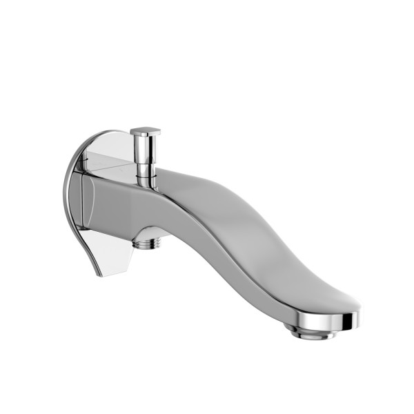 Tiaara Bath Spout with Diverter & Wall Flange